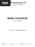 Module Basic Calculus Module 1 Updated