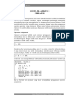 Modul Praktikum 2 Operator