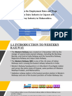 A Study On The Employment Rates and Wage Rates in Dairy Industry in Gujarat and Railway Industry in Maharashtra