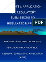 Concepts & Application For Regulatory Submissions To Regulated Markets