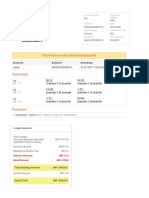 Tax Invoice: This Invoice Is Not A Valid Travel Document