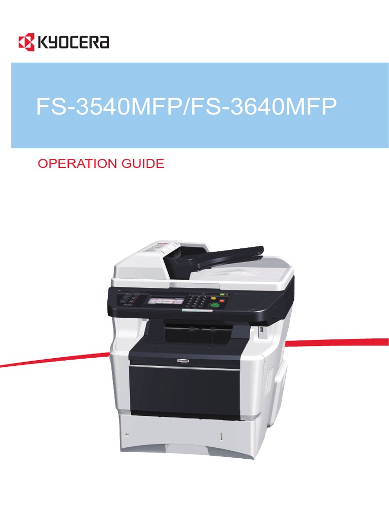 Fs3540mfp 3640mfpOg Eng Rev0 PDF Fax Image Scanner