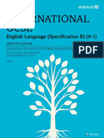 International Gcse: English Language (Specifi Cation B) (9-1)