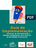 GUIA DE IMPLEMENTAÇÃO MUNICIPAL - Protocolo de Biossegurança e Medidas Pedagógicas para Retorno Às Atividades Presenciais