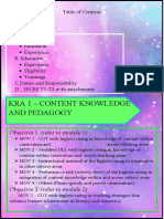 Kra 1 - Content Knowledge and Pedagogy: Objective 1. (Refer To Module 1)