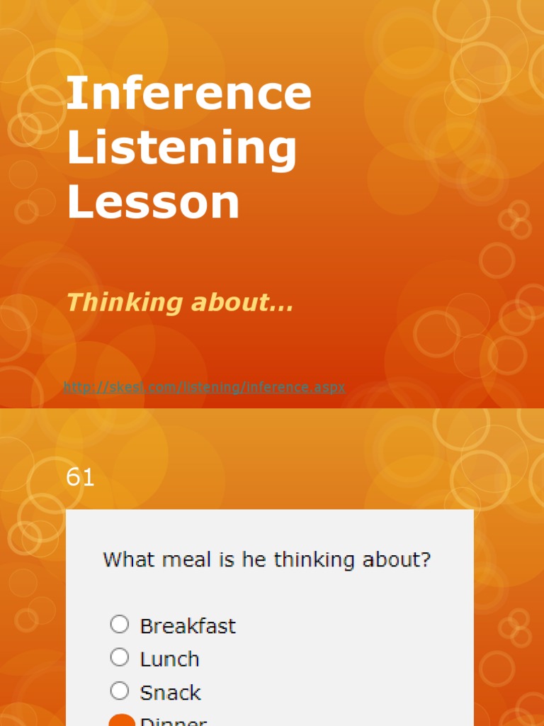 Inference Listening Strategies | PDF