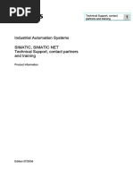 Industrial Automation Systems Simatic, Simatic Net Technical Support, Contact Partners and Training