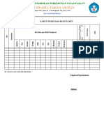 Kartu Peminjaman Buku Paket