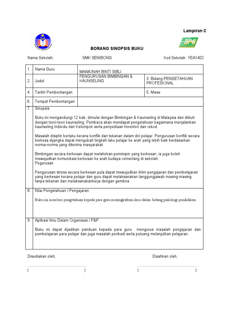 Pengurusan Bimbingan & Kaunseling  PDF