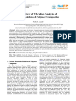 A Review of Vibration Analysis of CNT Reinforced Polymer Composites