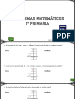 Problemas Matematicos 1º Primaria