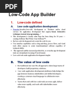 Low Code Builder