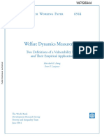 Dang y Lanjouw (2014) Welfare Dynamics Measurement