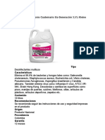 Desinfectantes y amonio cuaternario