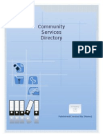 Community Services Directory: Published/Created by (Name)