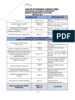 Actividades Curriculares 2021