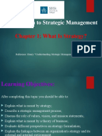 Introduction To Strategic Management: Chapter 1: What Is Strategy?