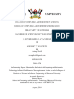 Makerere University internship report on software engineering training