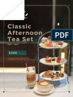 Classic Afternoon Tea Set: 3pm - 6pm