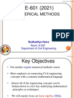 Numerical Methods: Room: N-307 Department of Civil Engineering
