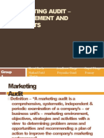 Marketing Audit - Management and Benefits: Group 1