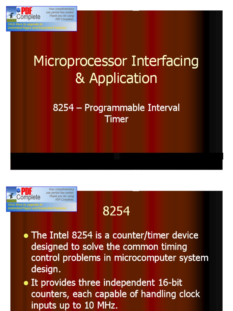 Microprocessor Interfacing Microprocessor Interfacing & Application ...