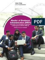 Master of Business Administration (MBA) : A Leader
