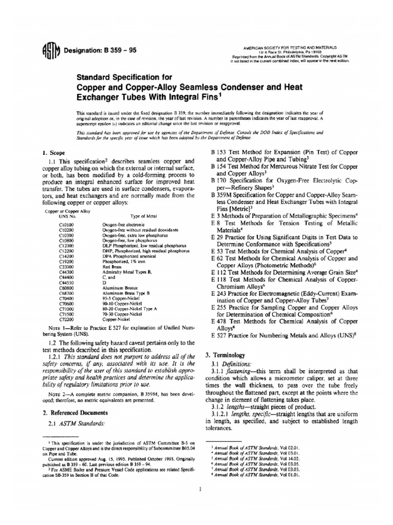 Astm B359 | PDF