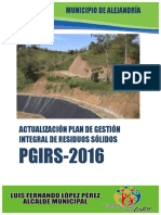 02 - PGIRS - Municipio de Alejandría 2016