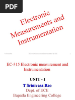 Electronic Measurements and Instrumentation 1