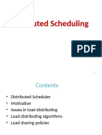 Distributed Scheduling&Load Balancing
