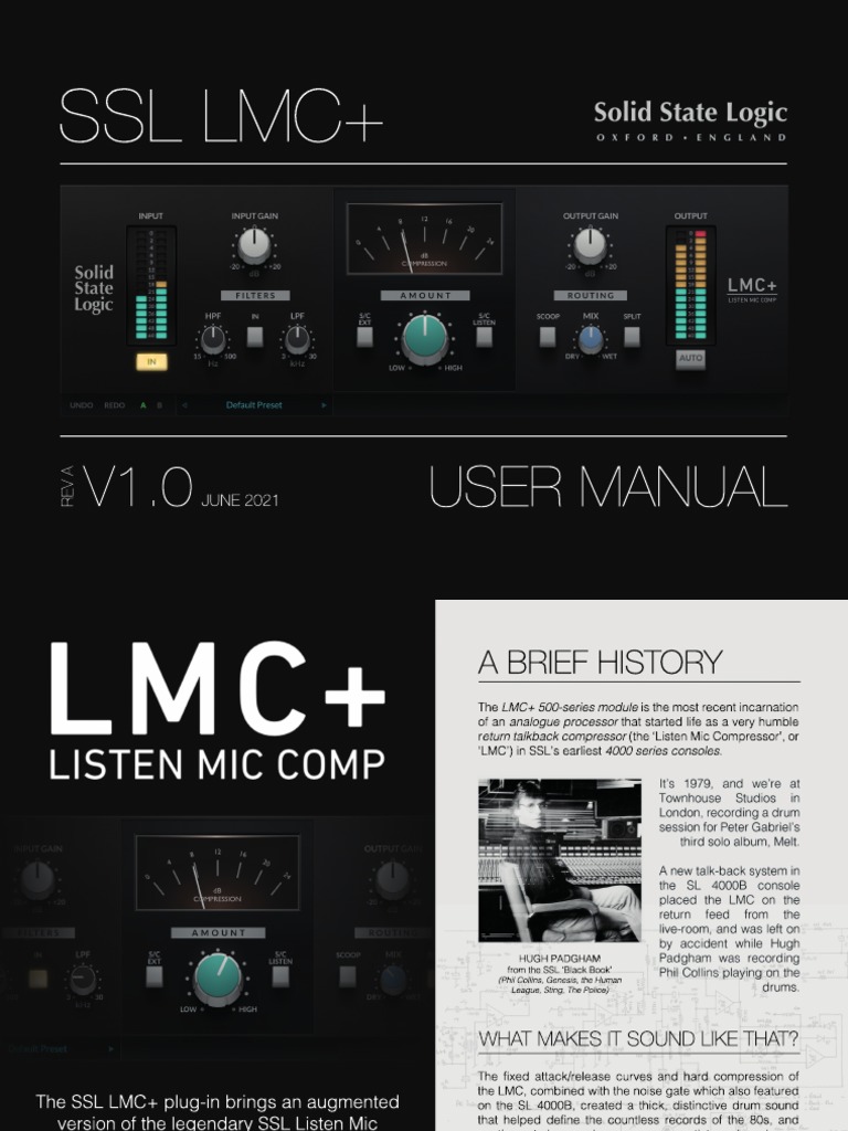 SSL LMC+: User Manual V1. 0 | PDF