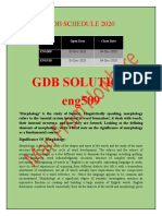 GDB Solution 2020 Sec Smester