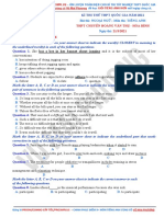 (Cô Vũ Mai Phương) Đề Thi Khảo Sát Chất Lượng Thi THPT Quốc Gia Năm 2021 - THPT Chuyên Hoàng Văn Thụ - Hòa Bình