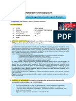 SESIÓN DE APRENDIZAJE Personal 2° Grado