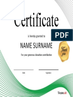 Certificate Donation1