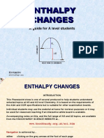 As Enthalpy Changes