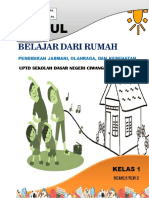 Cover Modul Belajar Dari Rumah Kelas 1 PJOK Semester 2