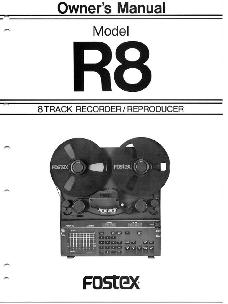 r8 Owners Manual | PDF