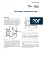 Estimating Maximum Mosfet Switching Frequency