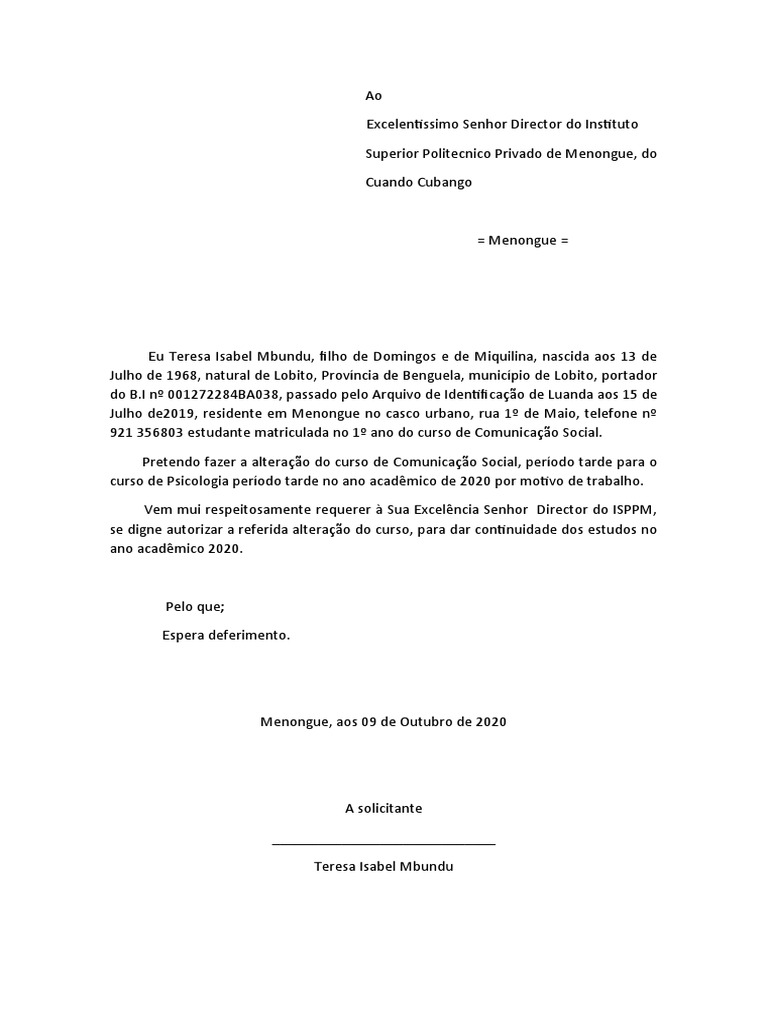 Mudança De Curso Pdf