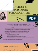 Interest and Exploratory School Centers by Slidesgo