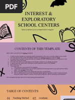 Interest and Exploratory School Centers by Slidesgo