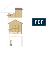 Shed Plans: 12×16, With Gable Roof. Plans Include Drawings, Measurements, Shopping List, and Cutting List