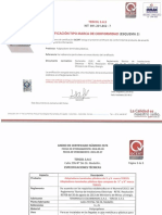 Certificado Adaptador Terminal Media Tres Cuartos