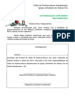 Autorização Com Firma Reconhecida