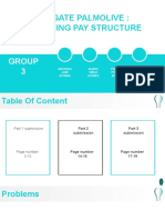 Colgate Palmolive: Designing Pay Structure: Group 3