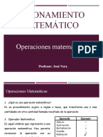 Operaciones Matemáticas