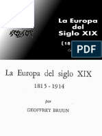 Geoffrey Bruun La Europa Del Siglo XIX 1815 1914
