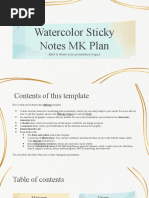 Watercolor Sticky Notes MK Plan